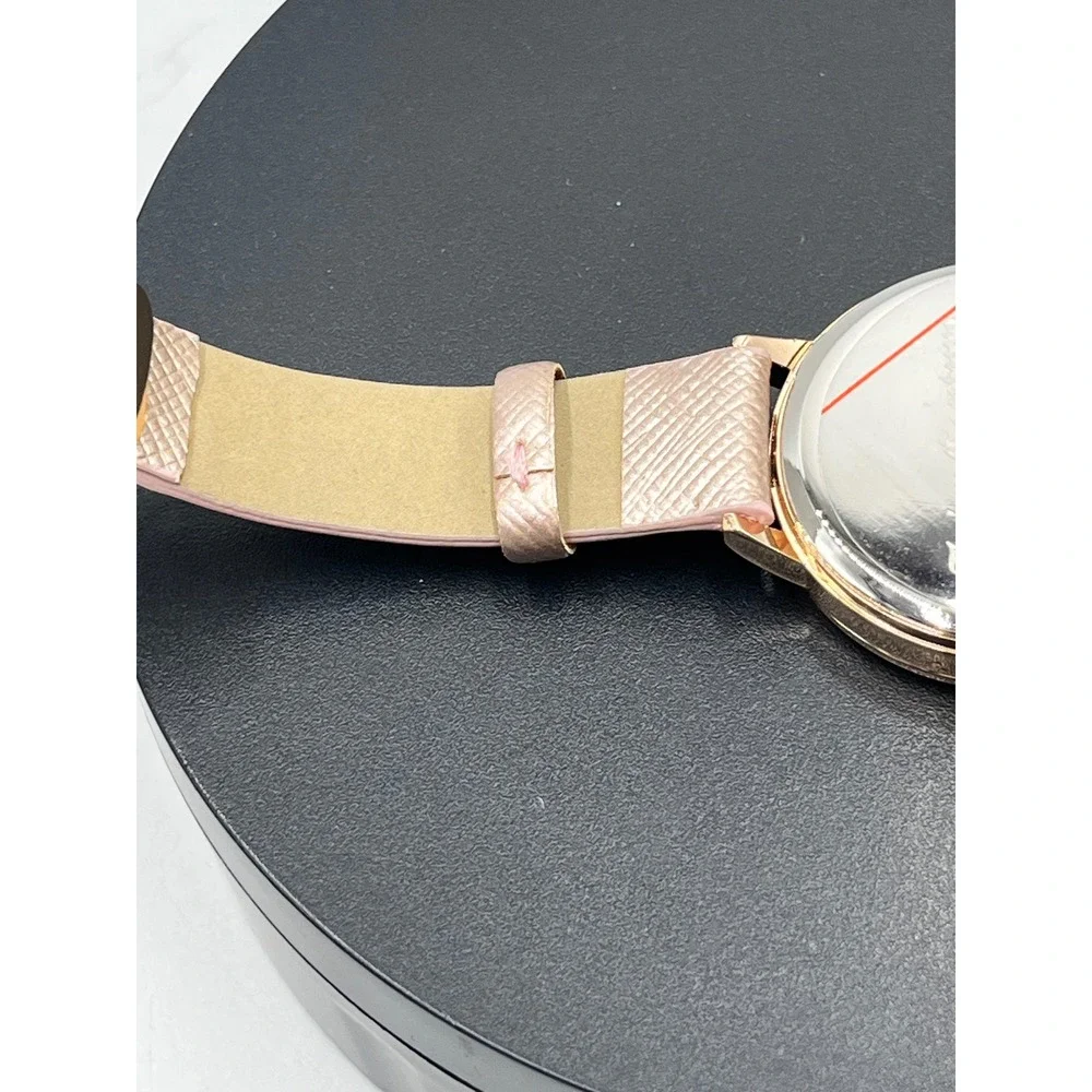 Juicy Couture Black Label Ladies Rose Gold Glitter Heart Watch New‎ Battery